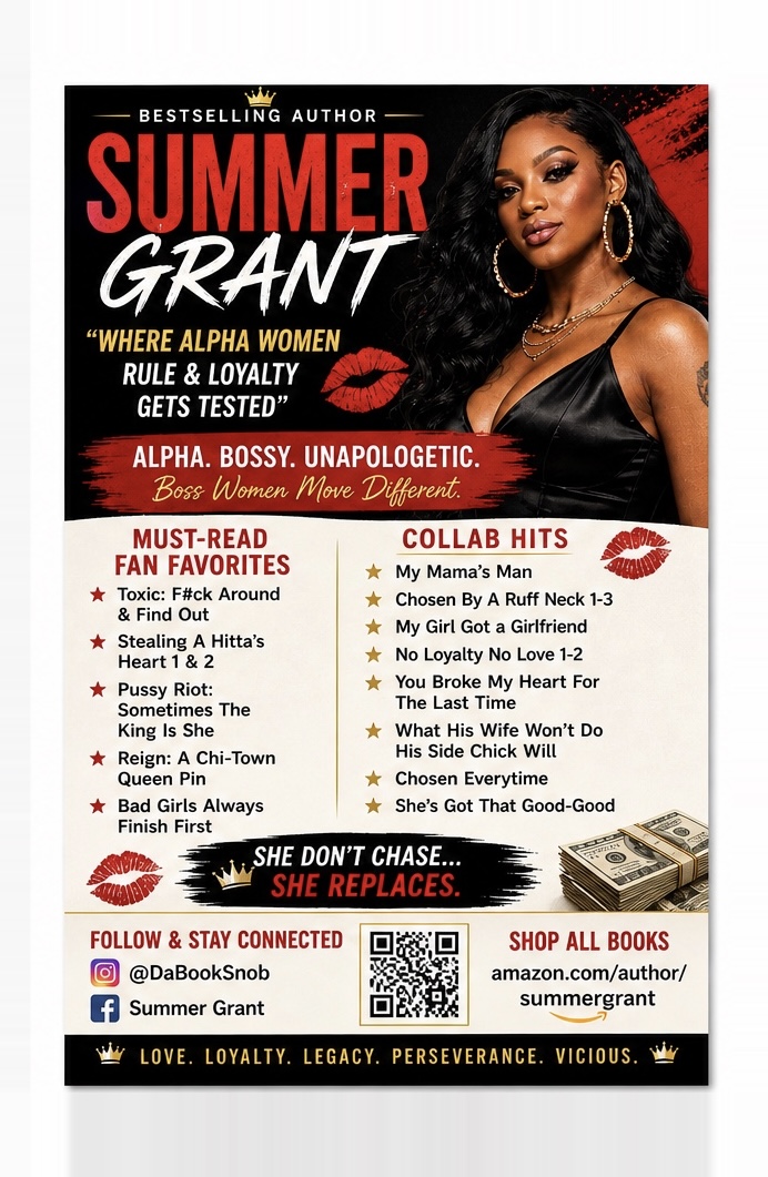 Book cover featuring a woman with long hair, large earrings, and makeup, with red, black, and white text.